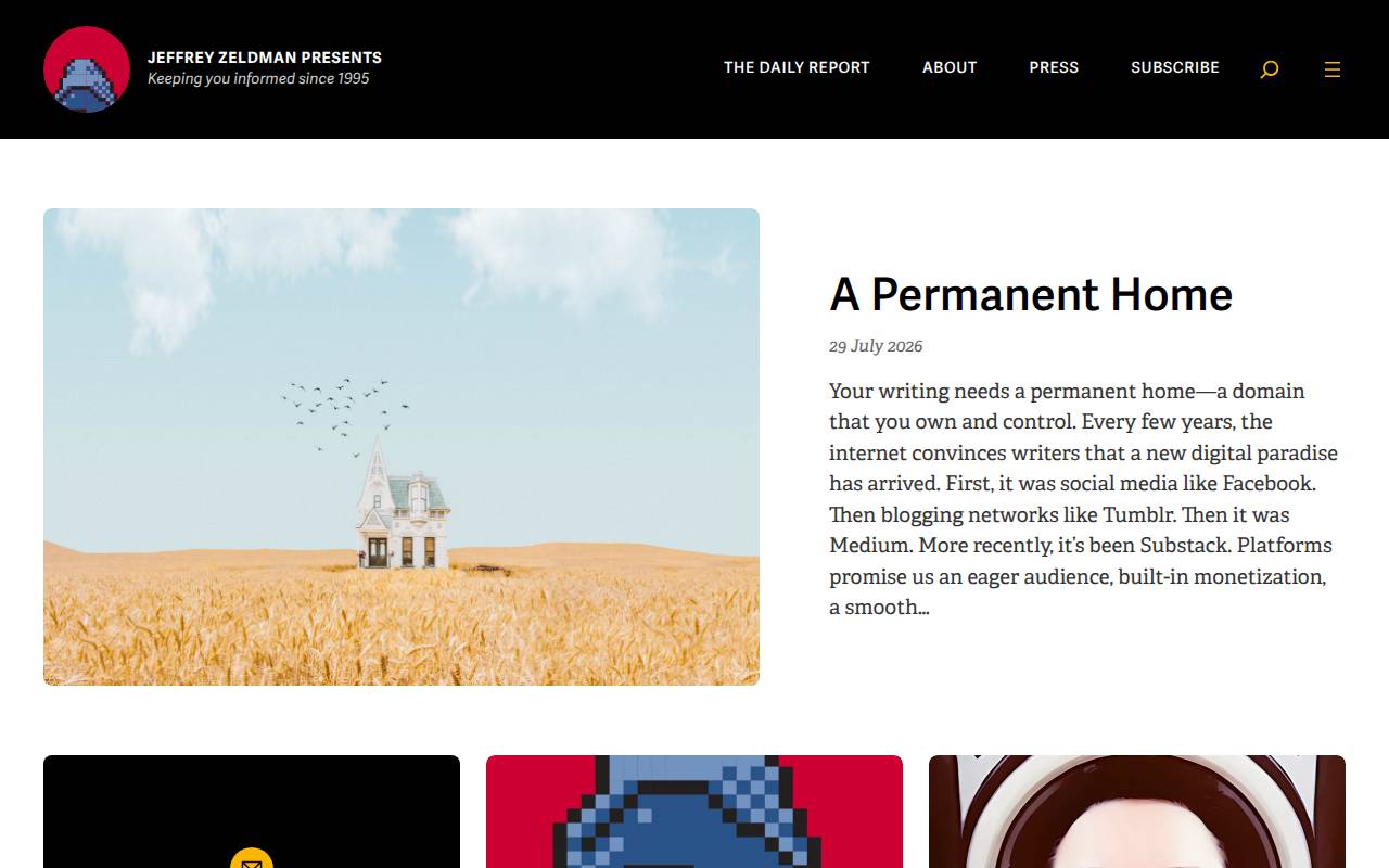 Screenshot of zeldman.com