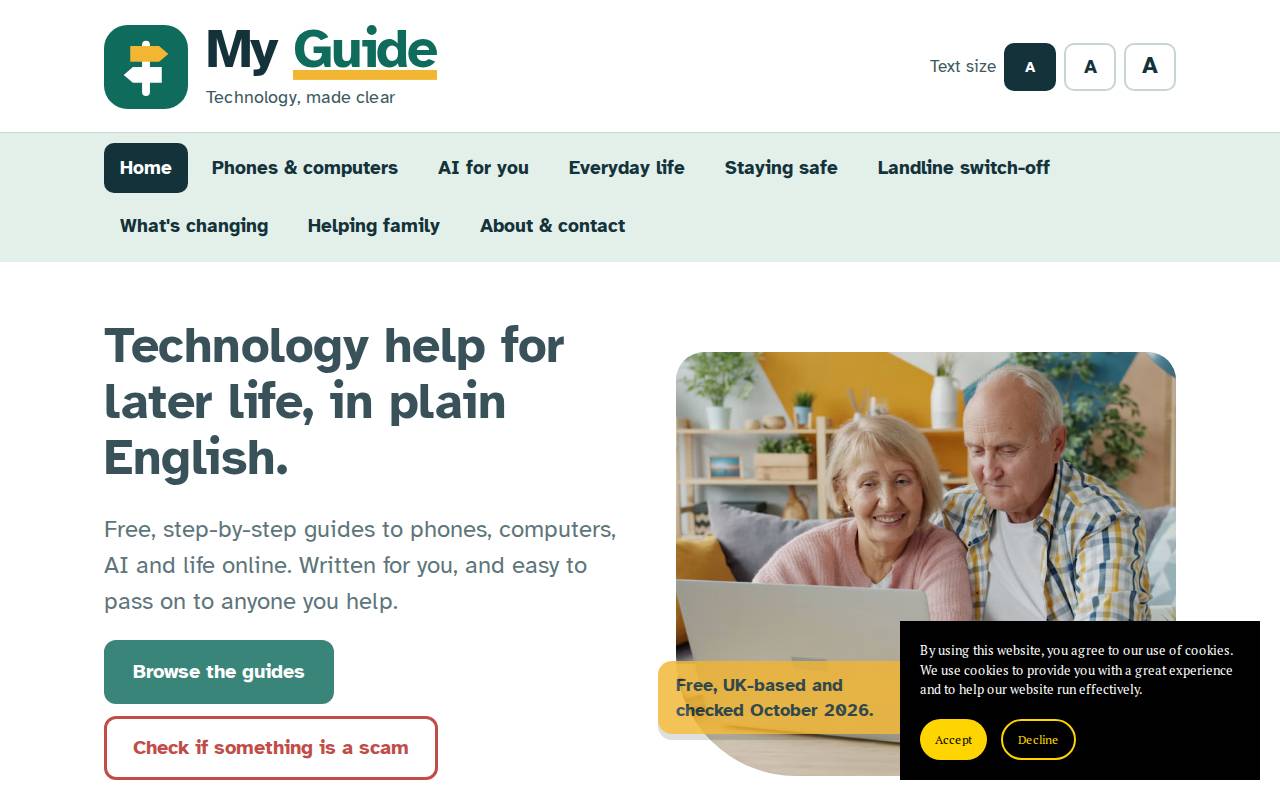 Screenshot of my-guide.co.uk