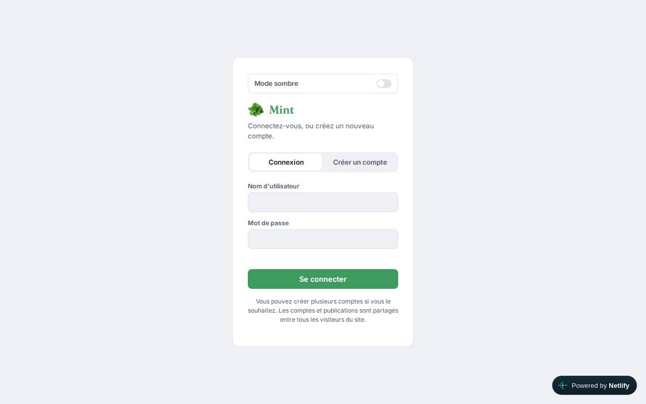 Screenshot of mintos.netlify.app