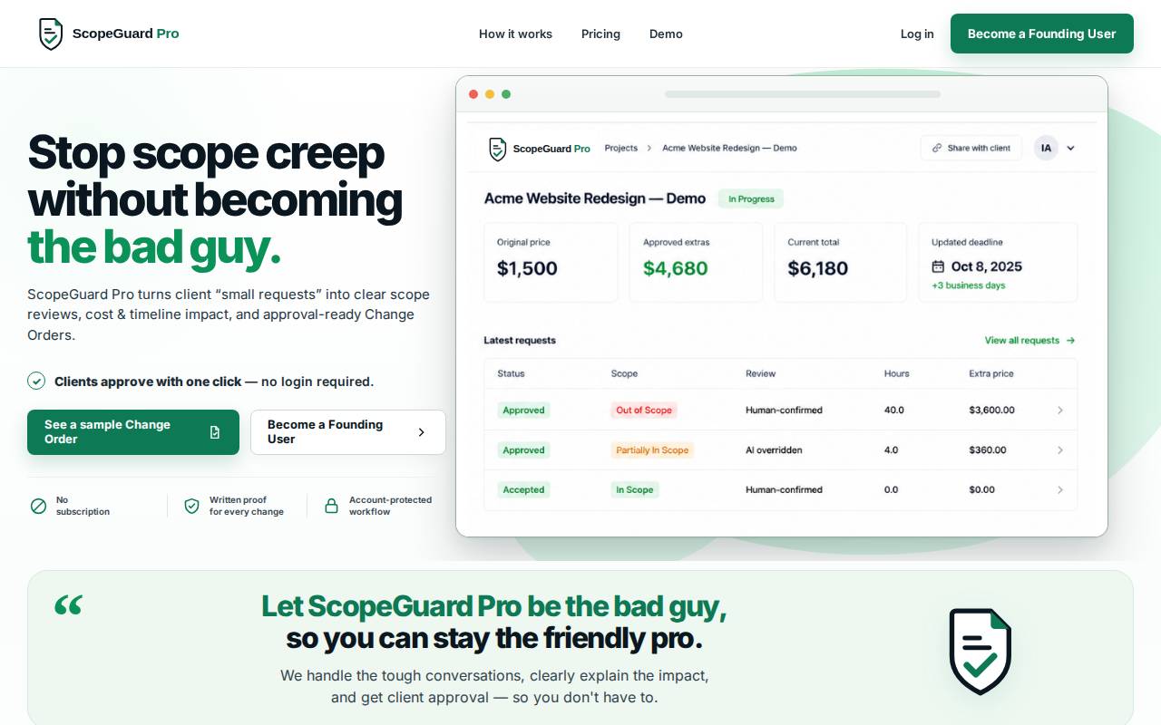 Screenshot of scopeguardpro.com