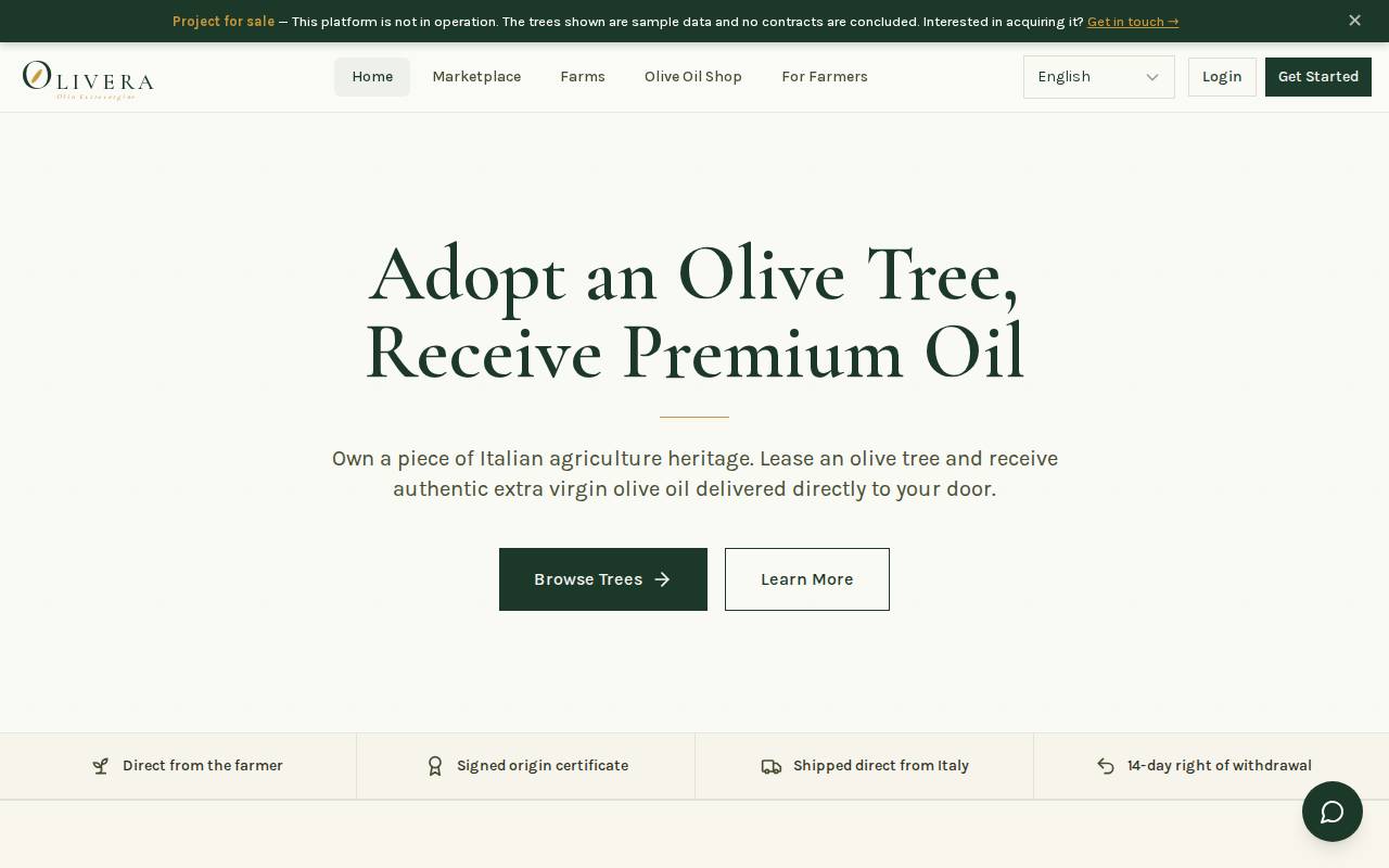 Screenshot of oli-vera.eu