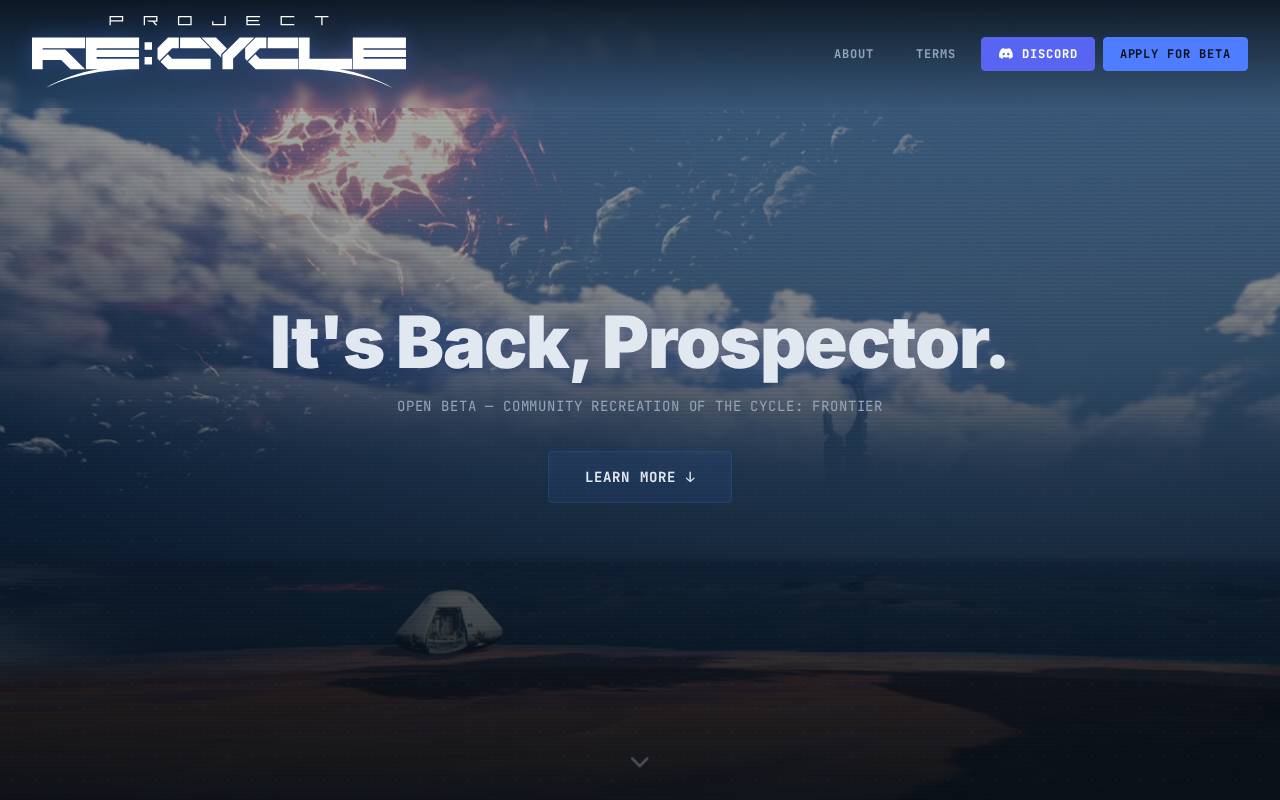 Screenshot of playrecycle.com