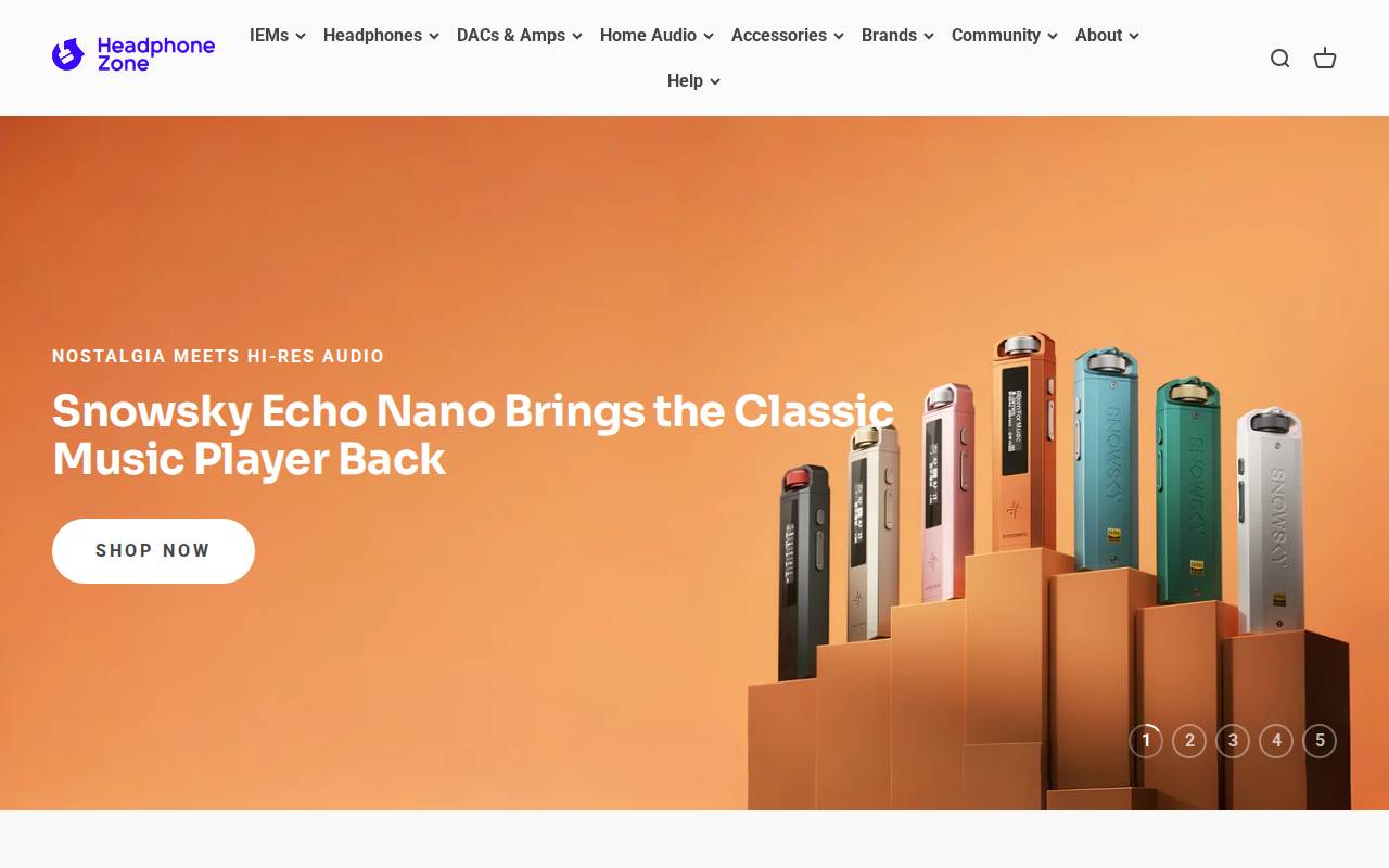 Screenshot of www.headphonezone.in