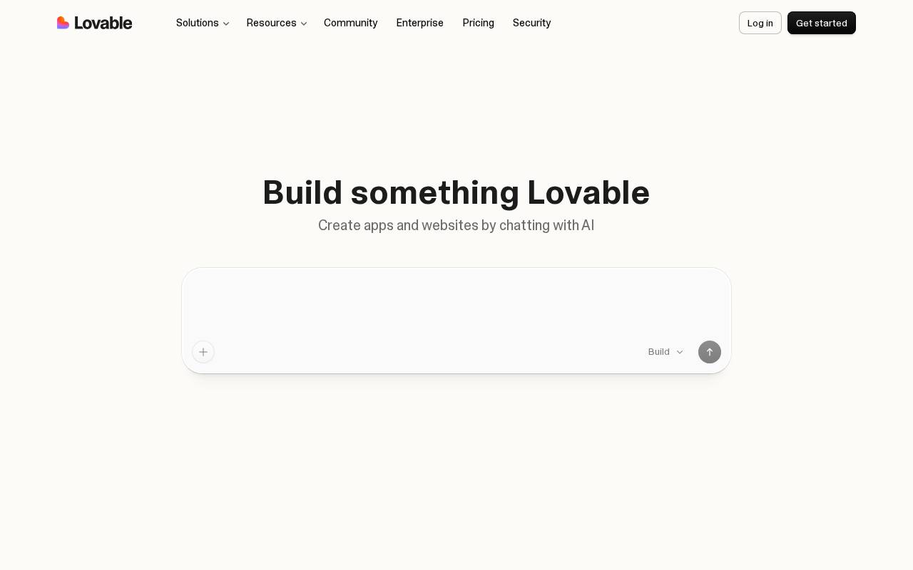 Screenshot of lovable.ai